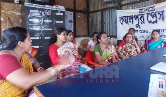 Kamalpur: An Executive Engineer complained of intoxication against the local women to stop Basanti Puja: Women met police and media to express anguish 